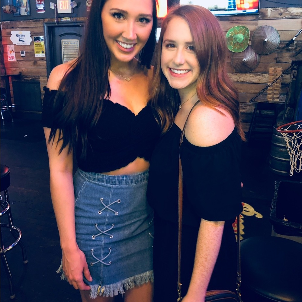 Babydoll stretch crop top